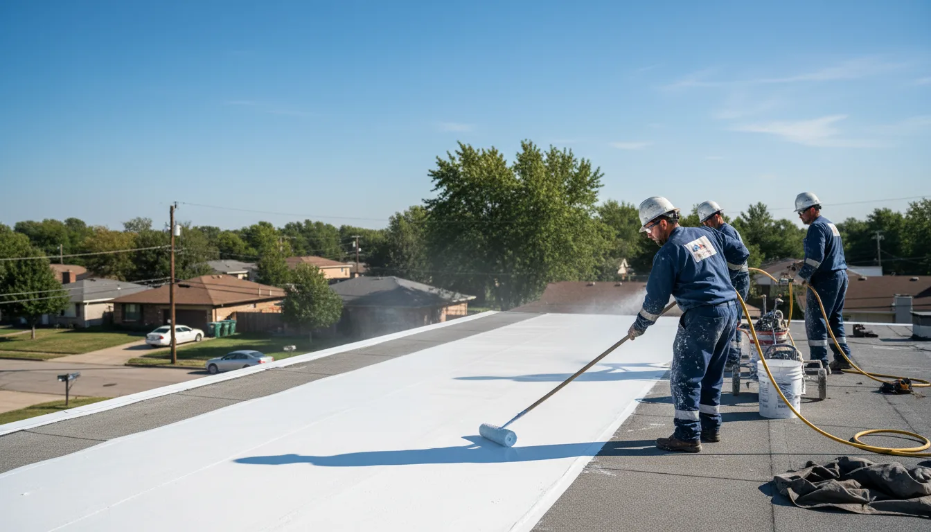 Commercial roof coating in Kansas City, KS near me